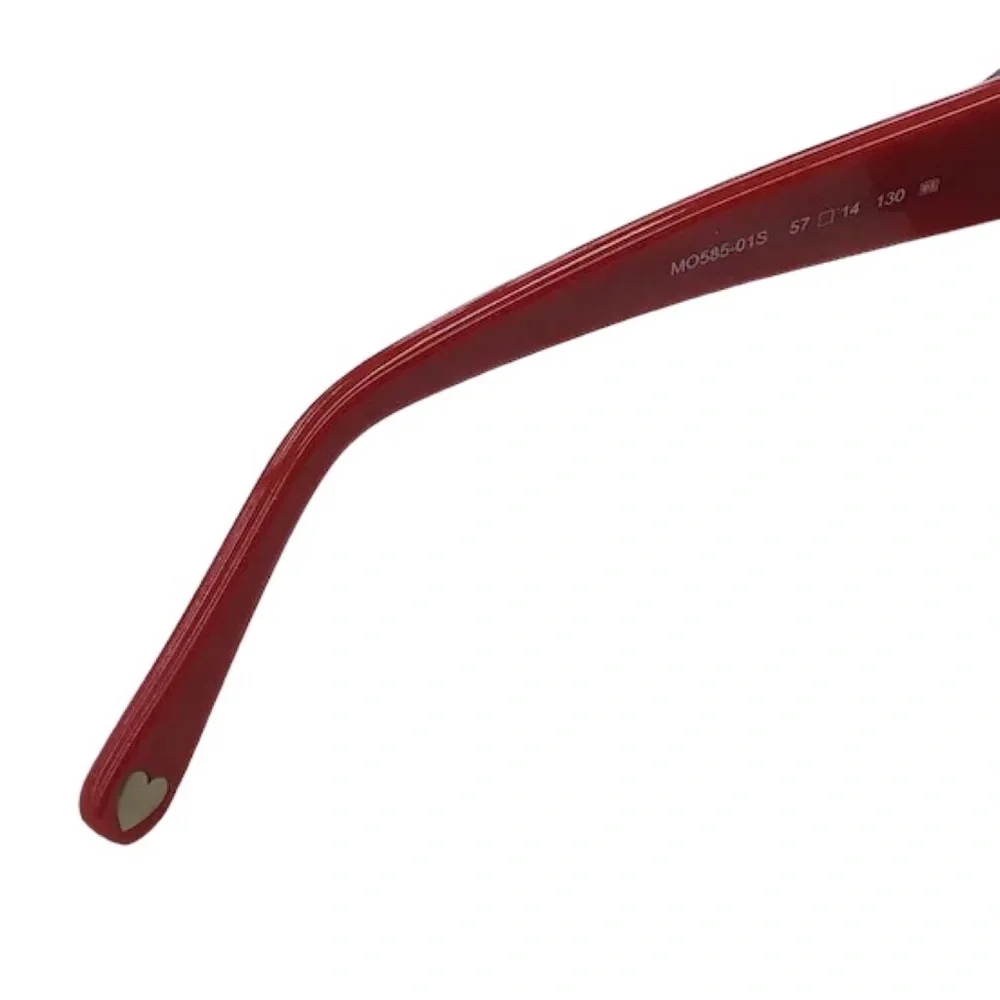 Moschino Retro Heart Shaped Red Sunglasses - Picture 4 of 6